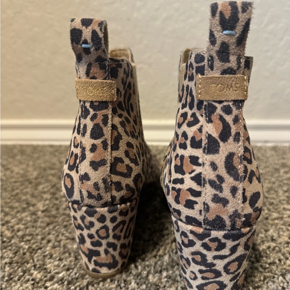 TOMS kelsey leopard bootie size 8.5 new no tags - Picture 5 of 6
